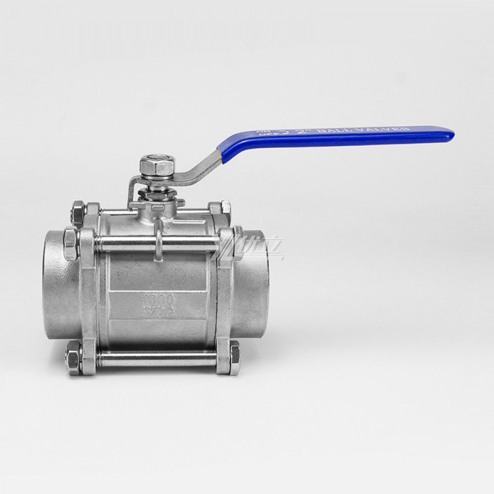 YOULI High temperature 1000WOG 300 degrees Celsius 1.6mpa 304 316 Metal seal manual 3PC double butt Welding Ball Valve