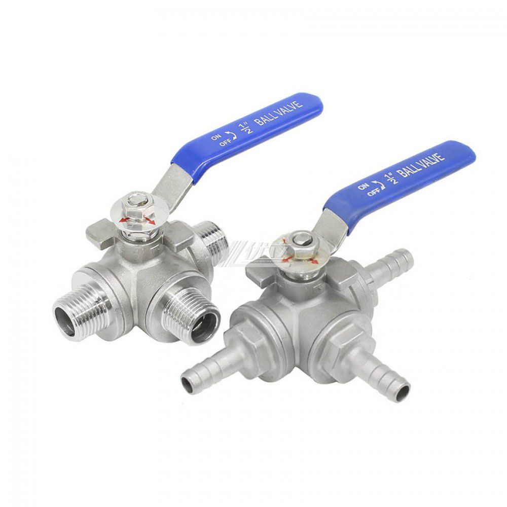YOULI High Temperature PN16 1000WOG Stainless Steel 304 316 T-port Manual 3 Way Leather Hose Pagoda Ball Valve