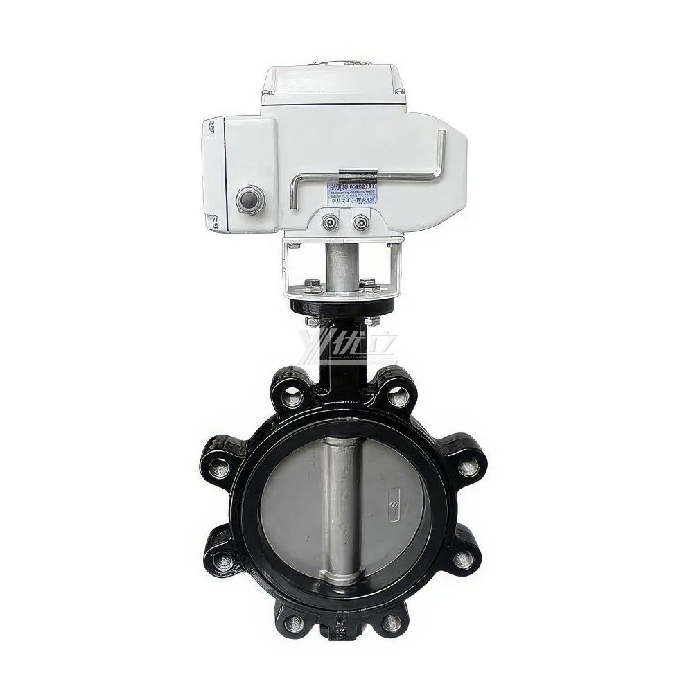 YOULI ANSI 150LB Stainless Steel 304 316 Cast Iron JIS 10K Pn16 Handwheel Motorized AC220V  Electric Lug Wafer Butterfly Valve