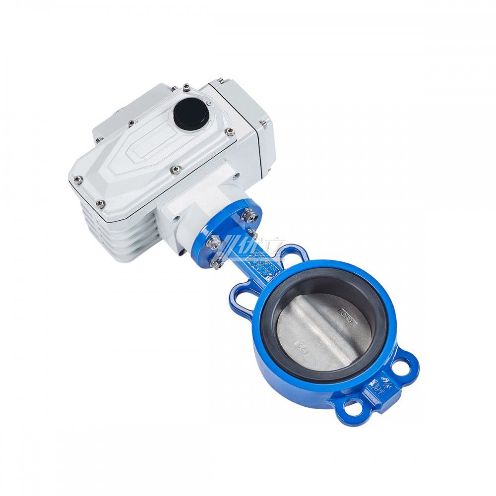 YOULI ANSI 150LB Stainless Steel 304 316 Cast Iron JIS 10K Pn16 Water Motorized AC220V Electric Wafer Butterfly Valve