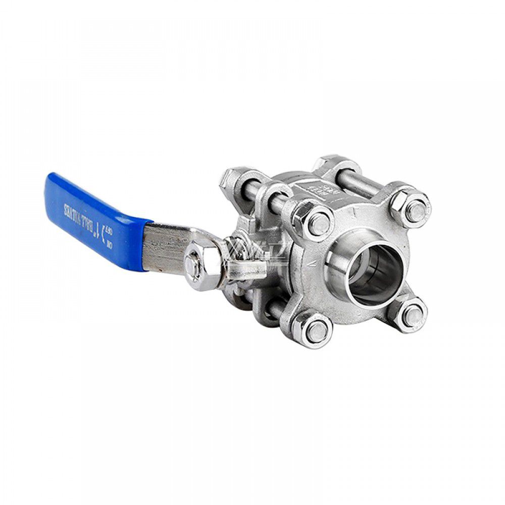 YOULI Hygienic Food Grade Sanitary Stainless Steel 304 316L Beverage,milk Drink 3PC Double Butt Welded Ball Valve