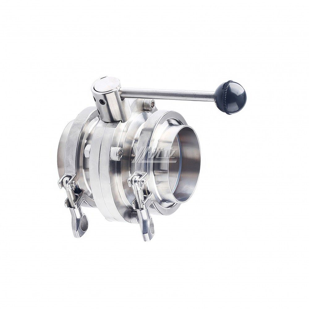 YOULI Hygienic Food Grade Stainless Steel 3A/SMS/DIN 304 316L Silicon Complete Set Sanitary Manual Tri Clover Butterfly Valve