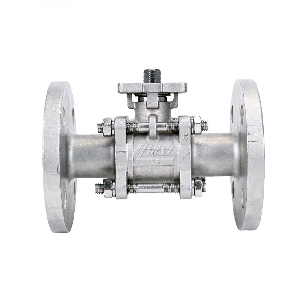 YOULI ISO 5211 Mounting Pad High Temperature ANSI150LB JIS10K PN16 Stainless Steel 304 316  WCB Manual 3PC Flanged Ball Valve