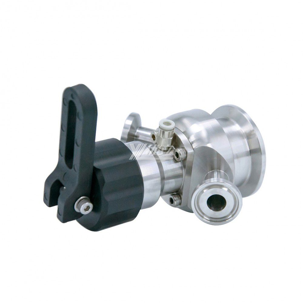 YOULI Hygienic Food Grade Sanitary Stainless Steel 304 316 Manual Pneumatic Plastic Handle Sterile Clamped Sample Valve