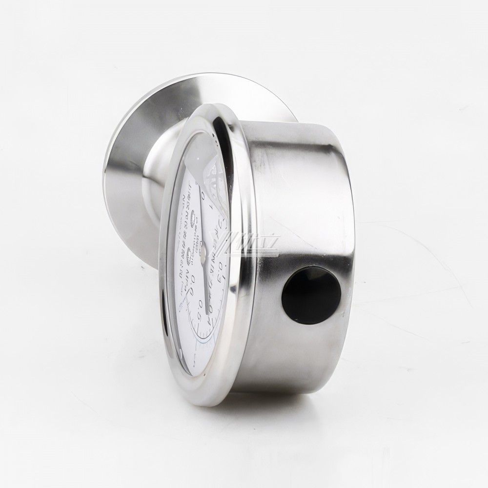 YOULI customized Stainless Steel 304 0-16bar filled oil shockproof Clamped Diaphragm Pressure Gauge