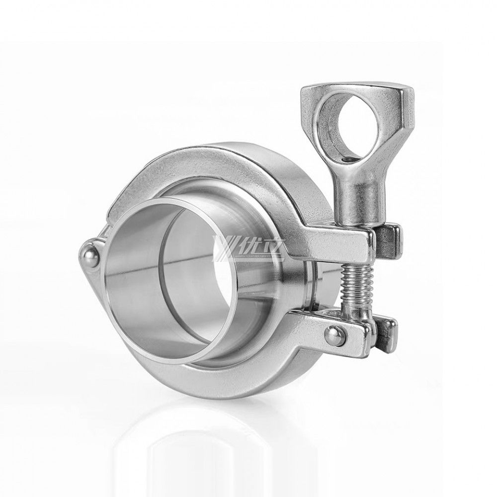 YOULI Hygienic Food Sanitary Stainless Steel 304 SS316L DIN SMS 3A Tri-clamp Pipe Fitting Single Pin Complete Sets Clamp Ferrule