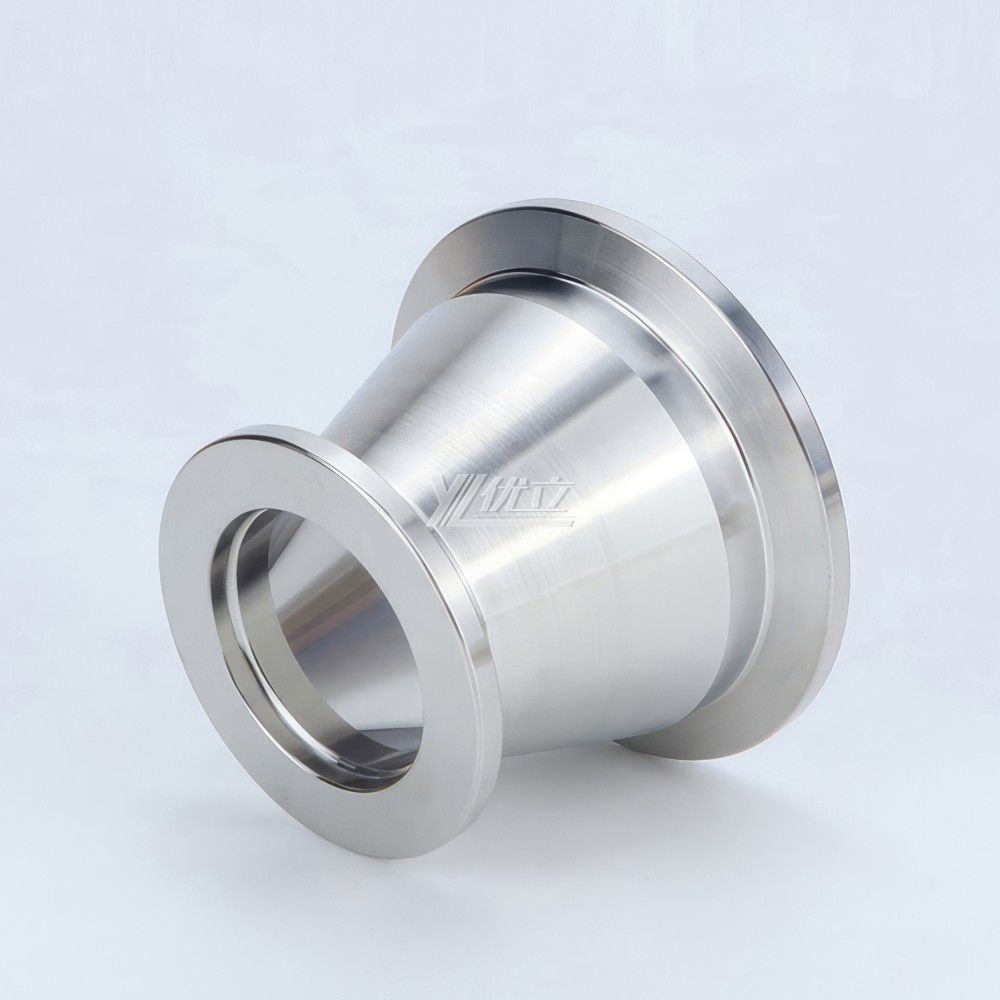 YOULI Hygienic Food Grade Sanitary Stainless Steel 304 SS316L  KF25 KF40 KF50 Tri-clamp Pipe Fitting  Vacuum Concentric Reducer