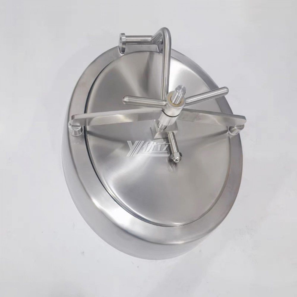 YOULI Best-in-Class Hygienic Food Grade SS 304 316L Stainless Steel Tanks Sanitary Oval Inward Flared Elliptical Manhole