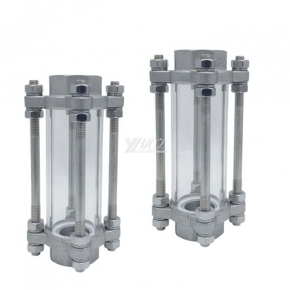 YOULI High Quality BSP NPT BSPT Screw  Stainless Steel 304 316L Flow Straight Female Threaded Sight Glass