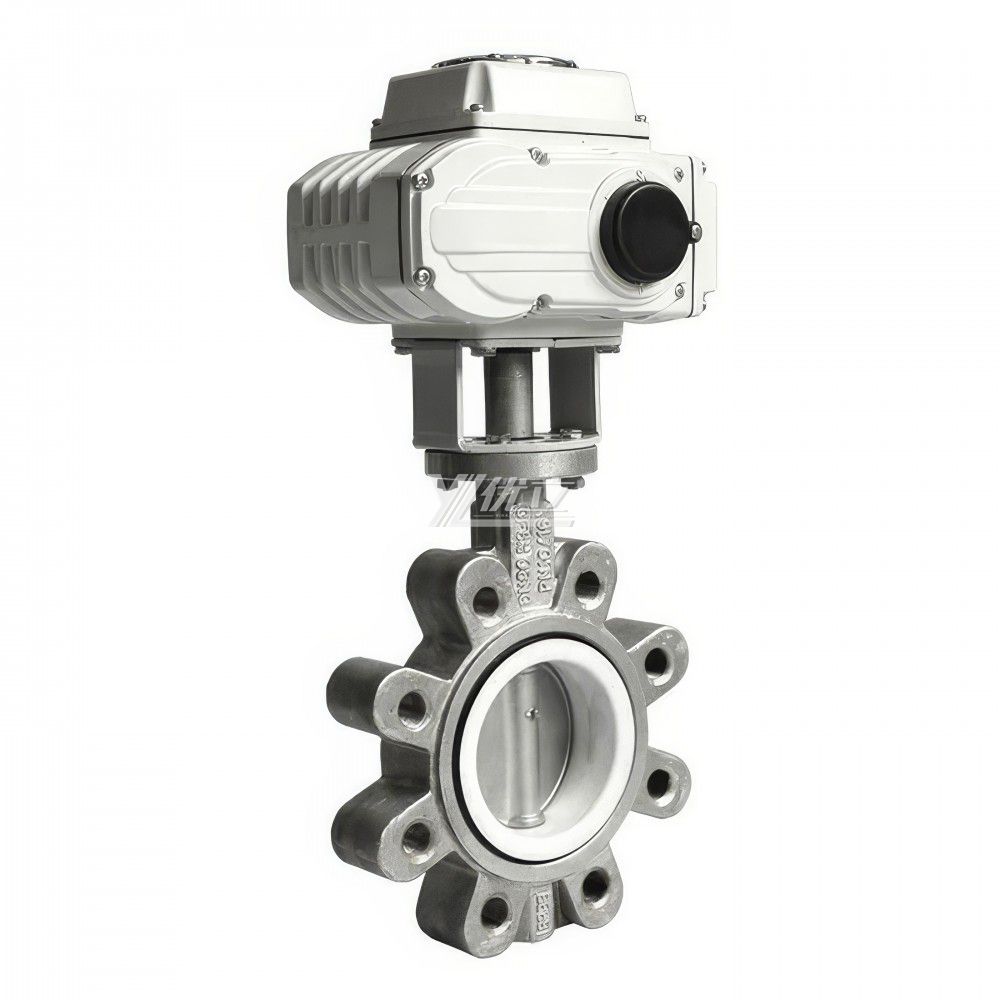 YOULI ANSI 150LB Stainless Steel 304 316 Cast Iron JIS 10K Pn16 Handwheel Motorized AC220V  Electric Lug Wafer Butterfly Valve