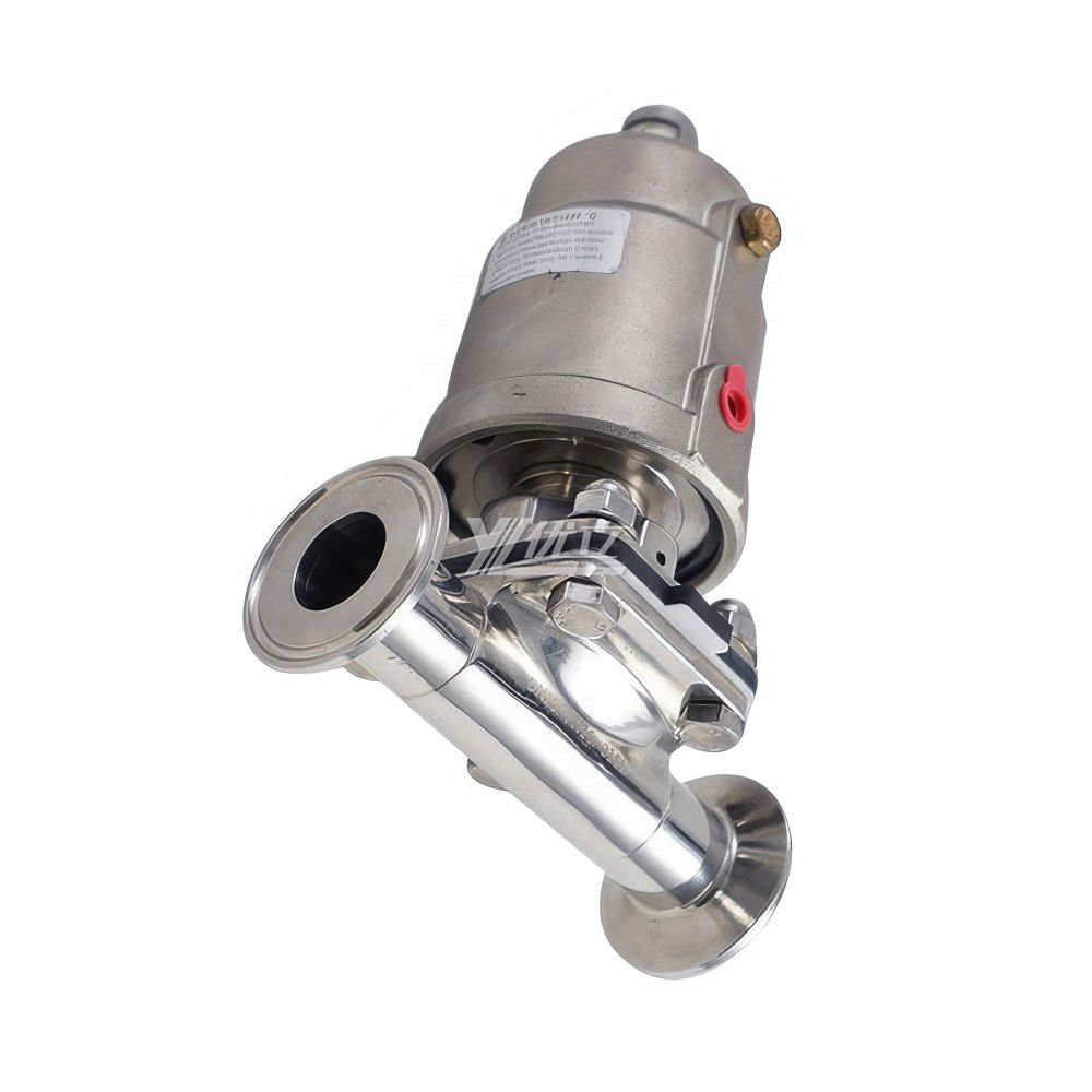 YOULI Ygienic Food Grade Sanitary Stainless Steel 316L  Silicon Pneumatic Straight Tri Clamped Diaphragm Valve