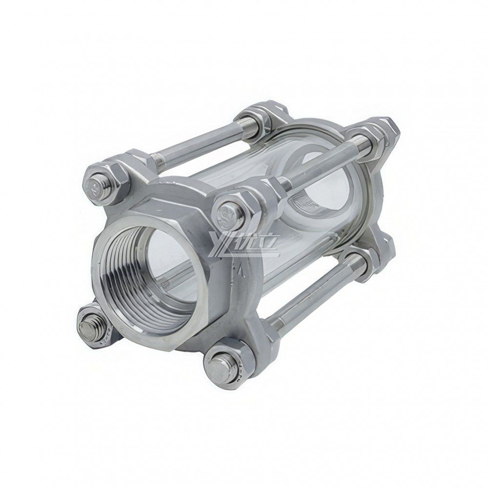 YOULI High Quality BSP NPT BSPT Screw  Stainless Steel 304 316L Flow Straight Female Threaded Sight Glass