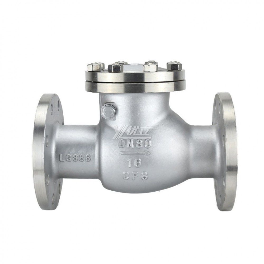YOULI Stainless Steel High Temperature Steam Water ANSI 150LB  304 316 JIS 10K 1.6mpa WCB NRV Swing Flanged Check Valve