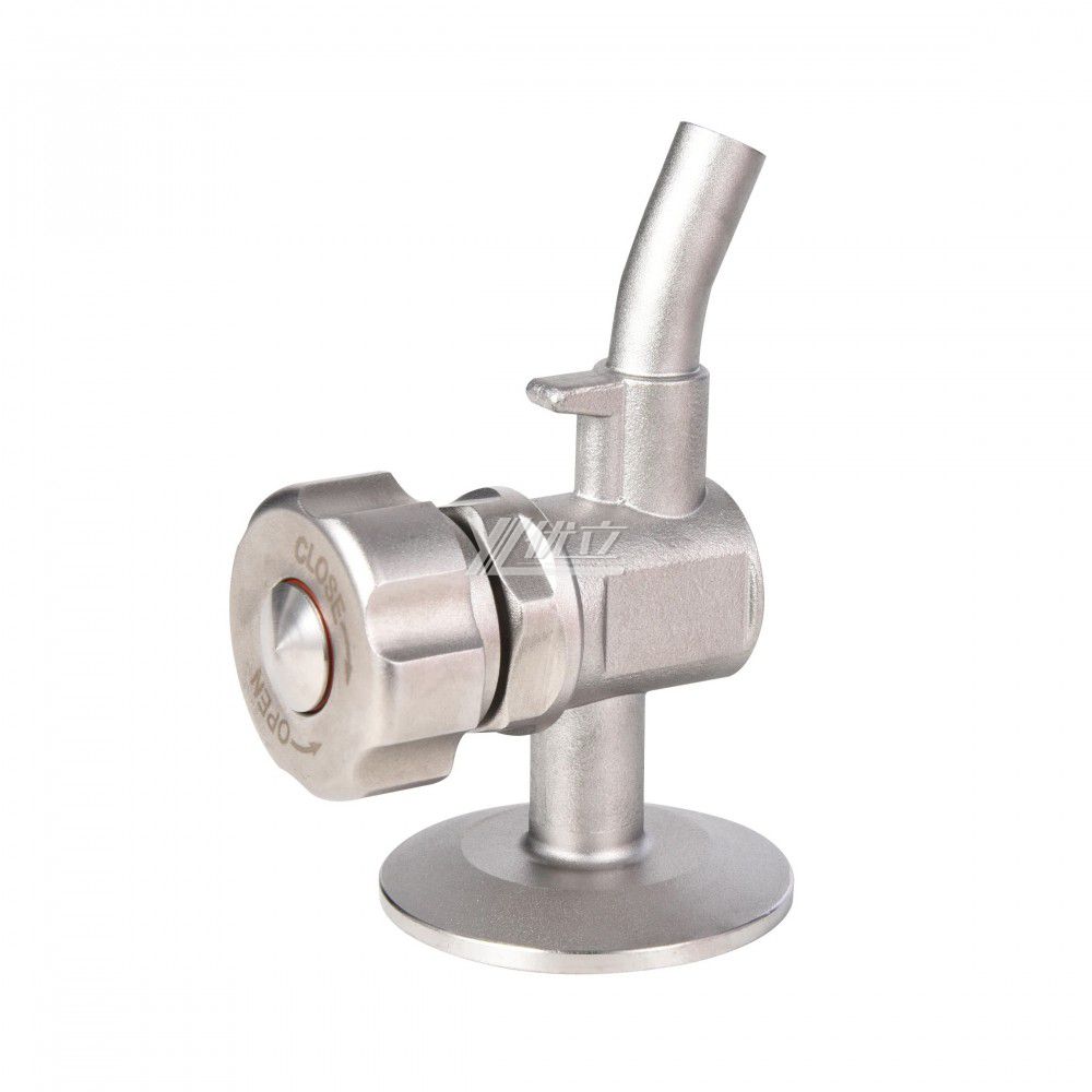 YOULI Hygienic Food Grade Sanitary Stainless Steel 304 316L Tri Clamped Manual Beer Fermentation Clamped Sample Valve