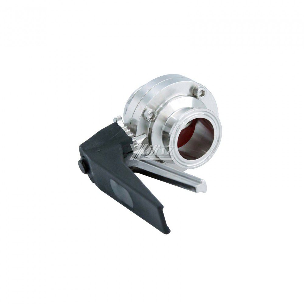 YOULI Hygienic Food Grade Stainless Steel 304 316L Plastics Duckbill Handle Sanitary Manual Tri-clover Butterfly Valve