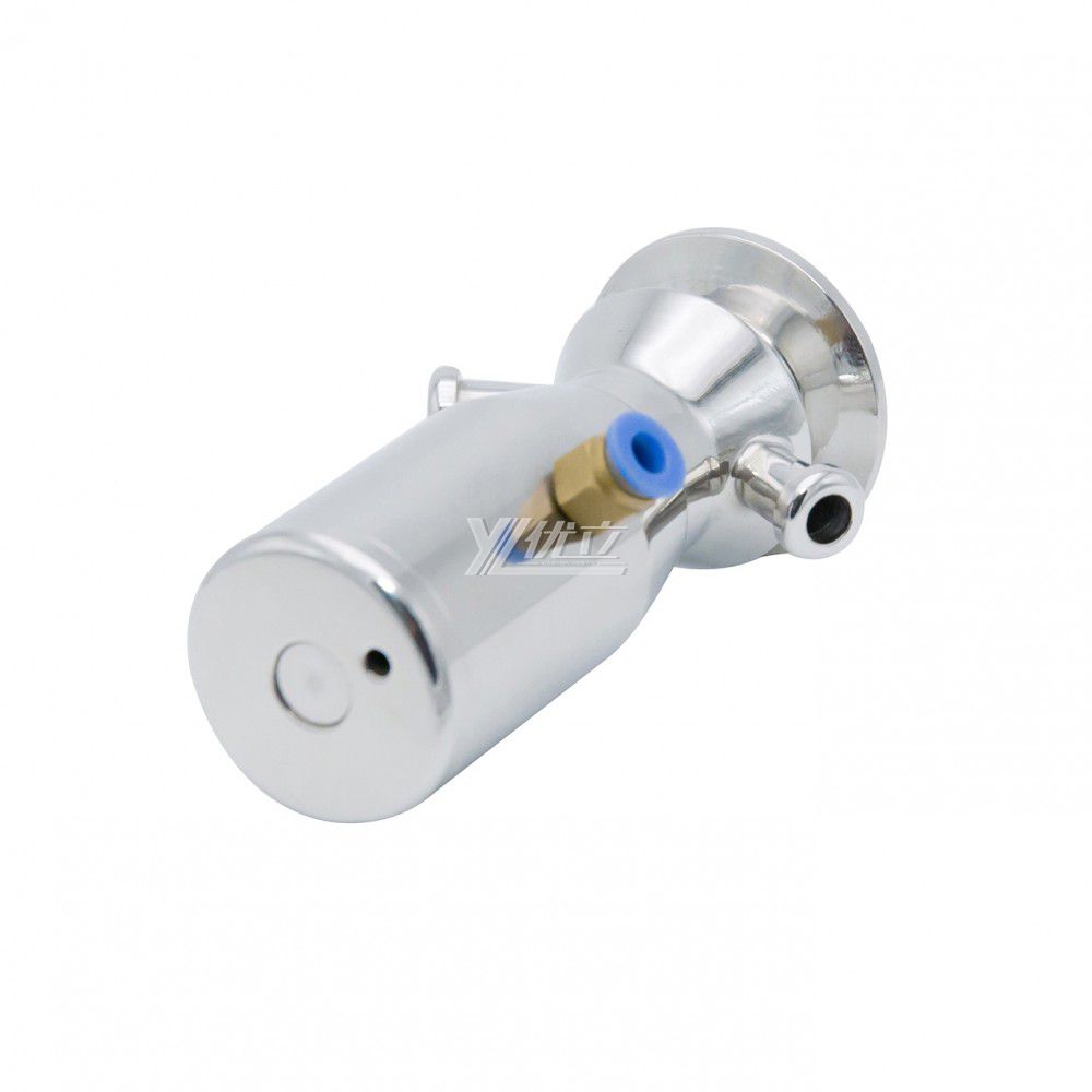 YOULI Hygienic Food Grade Sanitary Stainless Steel 304 316L Tri Clamped Pneumatic Sterile Sample Valve