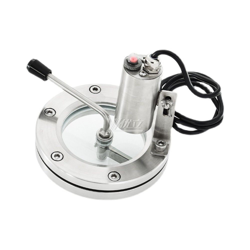 YOULI Best-in-Class Hygienic Food Grade Sanitary Stainless Steel 304 316L ANSI 150LB JIS 10K With Wiper LED Flange Sight Glass