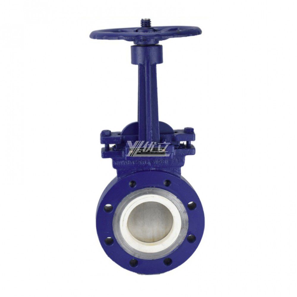 YOULI High Temperature ANSI 150LB Stainless Steel 304 316 JIS 10K 1.6mpa WCB Manual Ceramic Flanged Knife Gate Valve