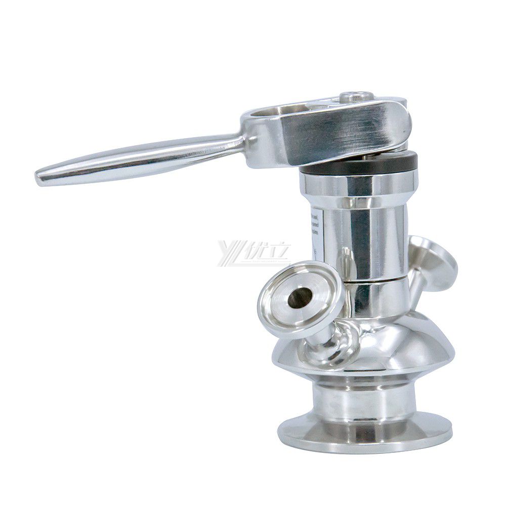 Stainless Steel SS316L Manual Aseptic Sampling Valve with PTFE Gaskets