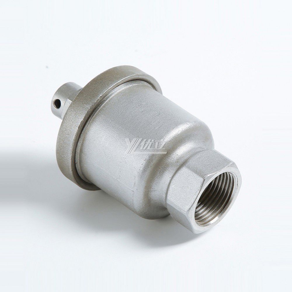 YOULI Precision Stainless Steel 1.6mpa 304 316 WCB NPT BSP RC P11 Auto air Female Threaded Exhaust Valve Vent Valve