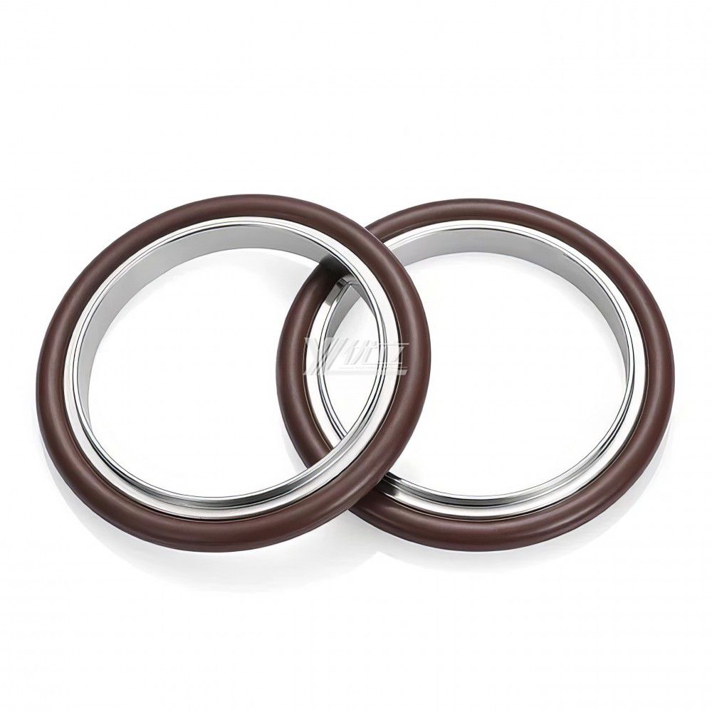 YOULI Hygienic Food Grade High Temperature KF25 KF40 304 Bracket Sanitary FKM VITON Sealing Ring Rubber Tri Clamp Vacuum Gasket