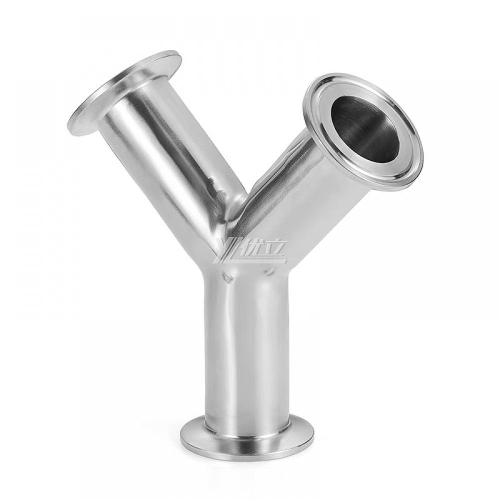 YOULI Hygienic Food Grade Sanitary Stainless Steel 304 SS316L 3A SMS DIN Y Type Clamping Tee