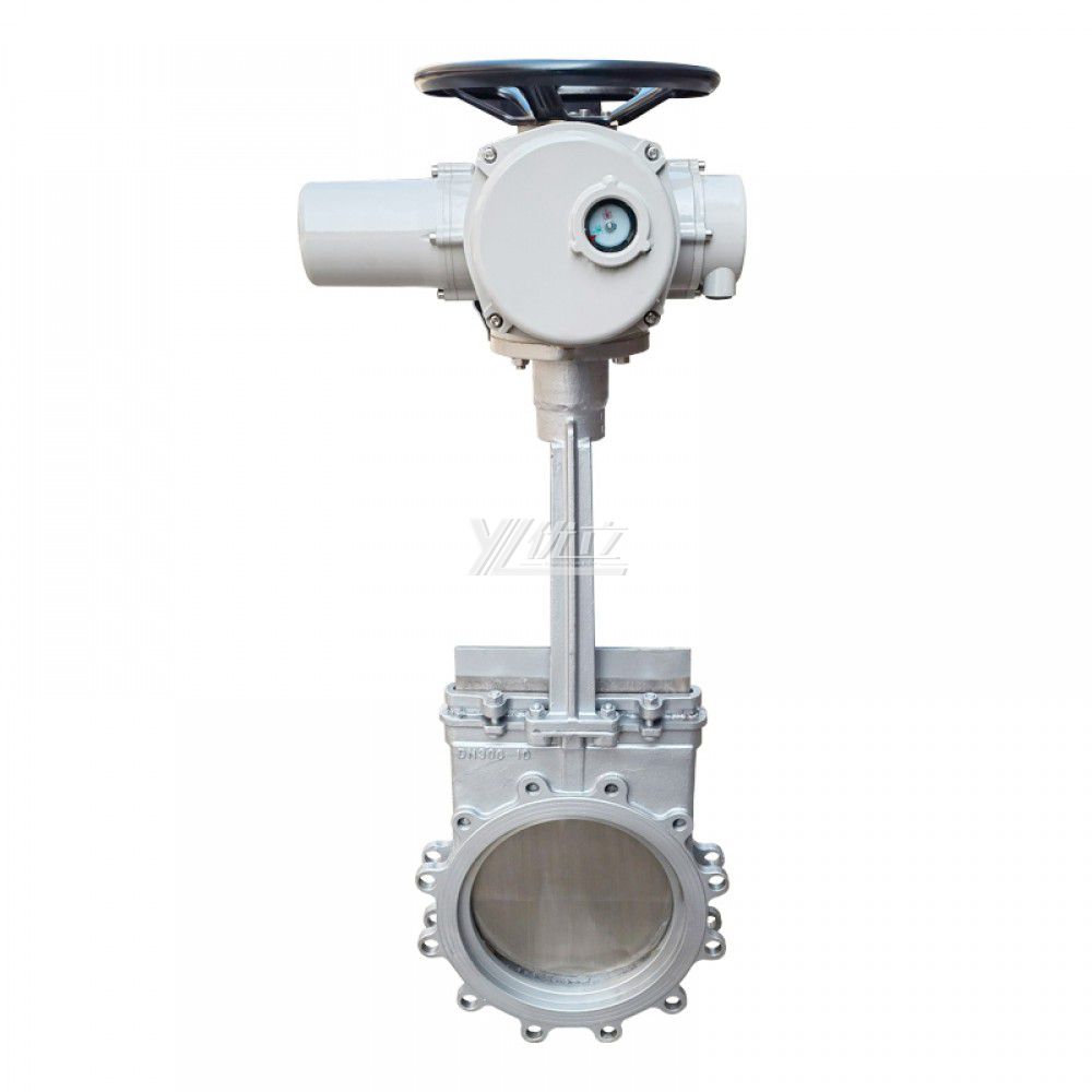 YOULI ANSI 150LB Stainless Steel 304 316 JIS 10K 1.6mpa WCB Motorized AC380V 4-20ma Electric Lng Wafer Knife Gate Valve