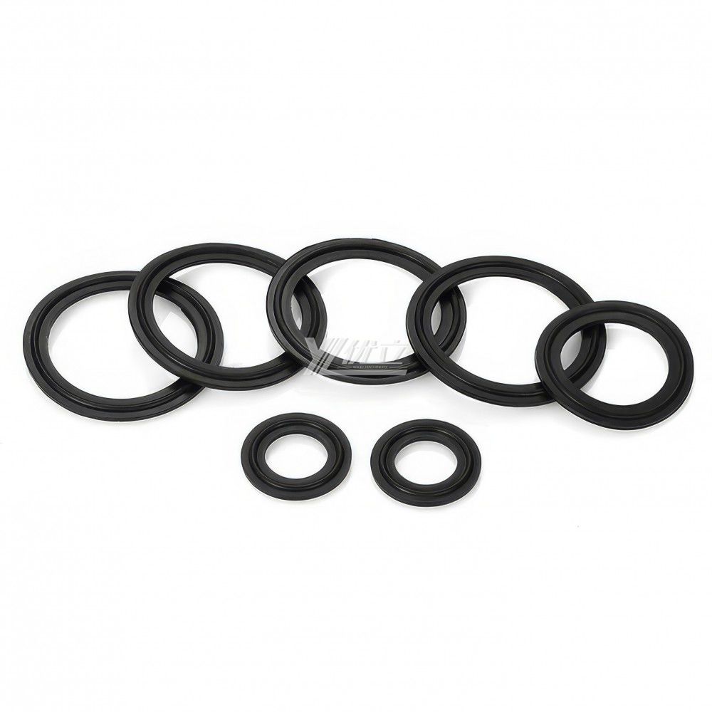 YOULI Hygienic Food Grade Customized Black Pipe Sanitary EPDM Sealing Ring Non Standard Rubber Tri Clamp Gasket