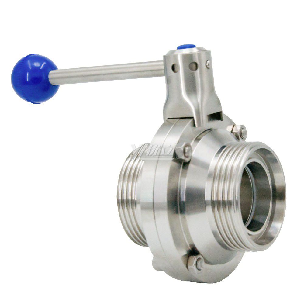 Sanitary Stainless Steel Male Butterfly Male Thread Ball Valve