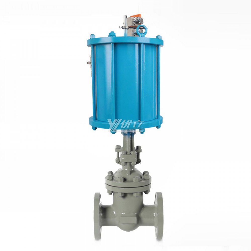 YOULI High Temperature Steam ANSI 150LB Stainless Steel 304 316 JIS 10K 1.6mpa WCB Pneumatic Actuator Flanged Gate Valve