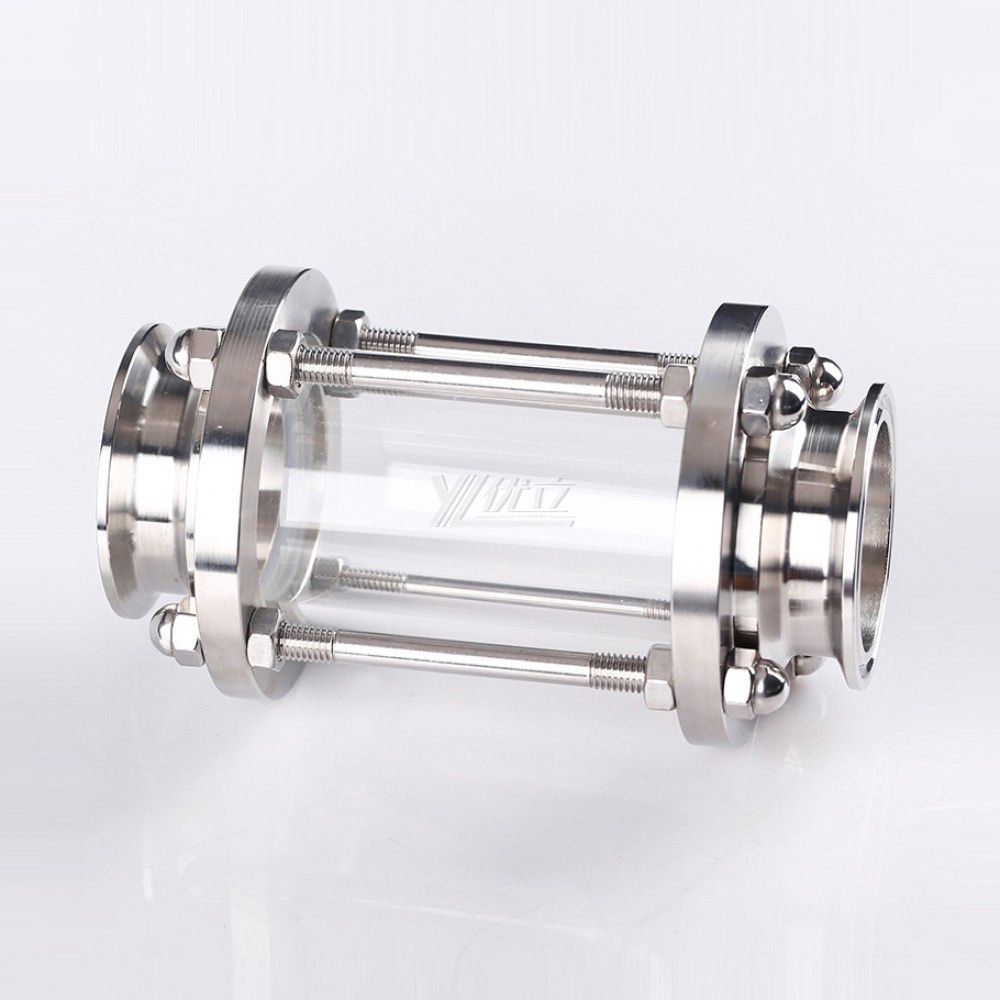 YOULI Best-in-Class Hygienic Food Grade Sanitary Stainless Steel 304 316L Flow Straight Tri Clamped Sight Glass