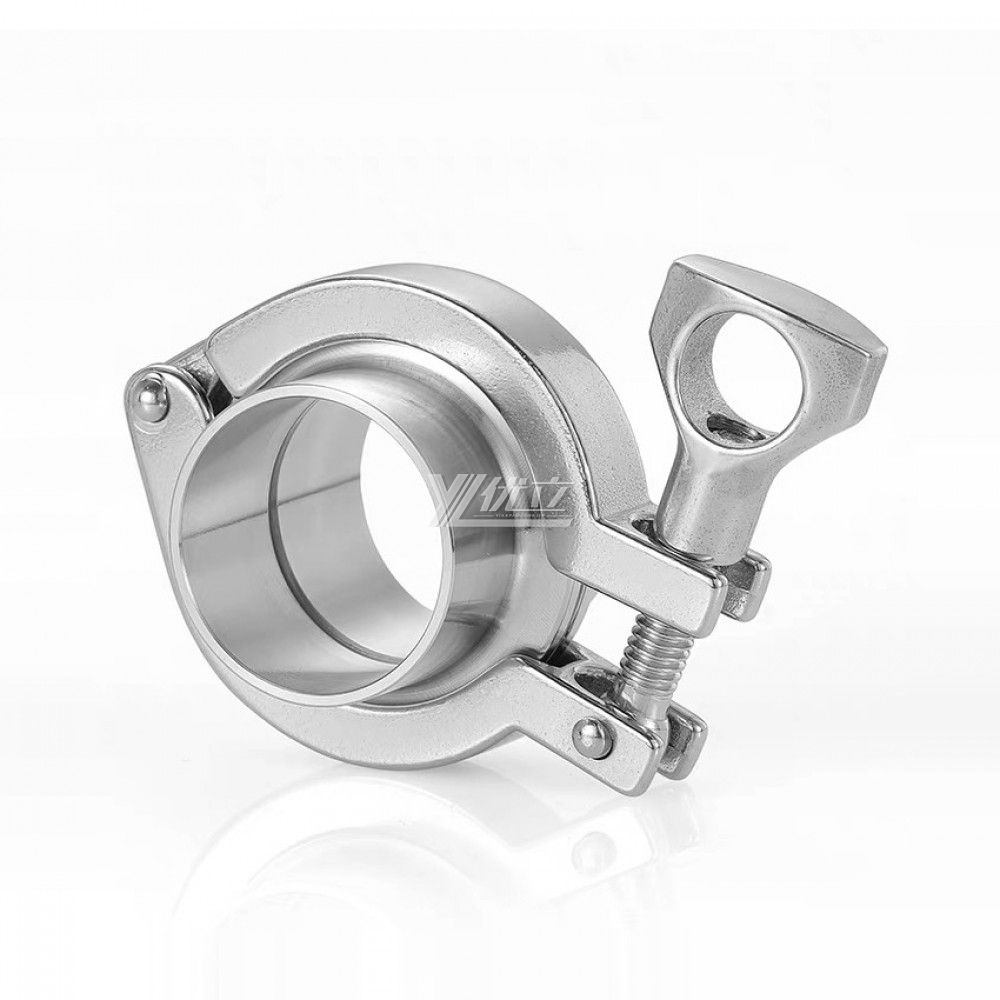 YOULI Hygienic Food Sanitary Stainless Steel 304 SS316L DIN SMS 3A Tri-clamp Pipe Fitting Single Pin Complete Sets Clamp Ferrule