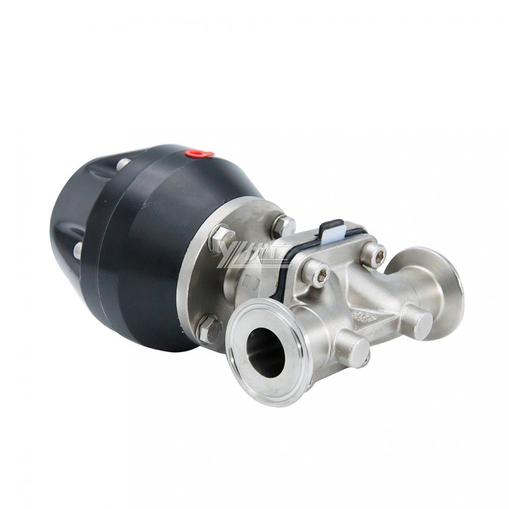 YOULI Hygienic Food Grade Sanitary Stainless Steel 316L Pharmaceutical Biological Membrane Plastics Pneumatic Diaphragm Valve