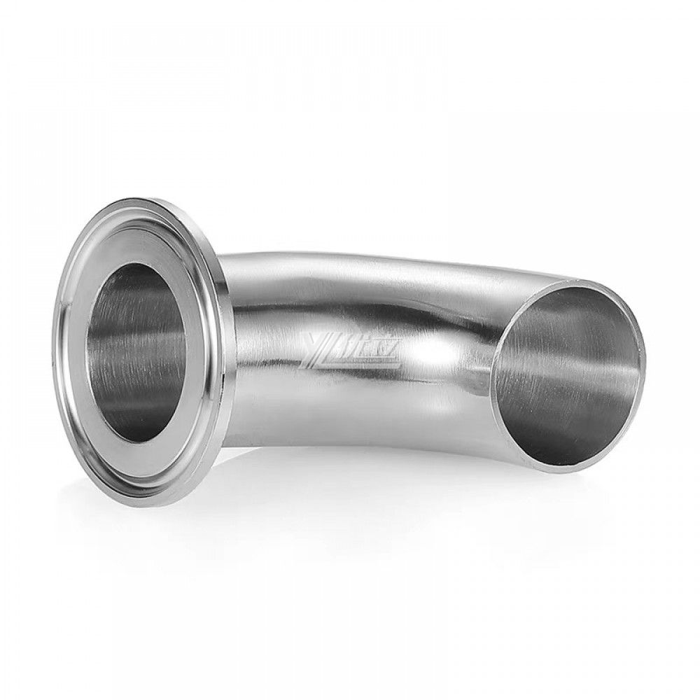 YOULI Hygienic Food Grade Sanitary Stainless Steel 304 SS316L 3A SMS DIN ISO Pipe Fitting 90 Degrees Welded Clamped Elbow