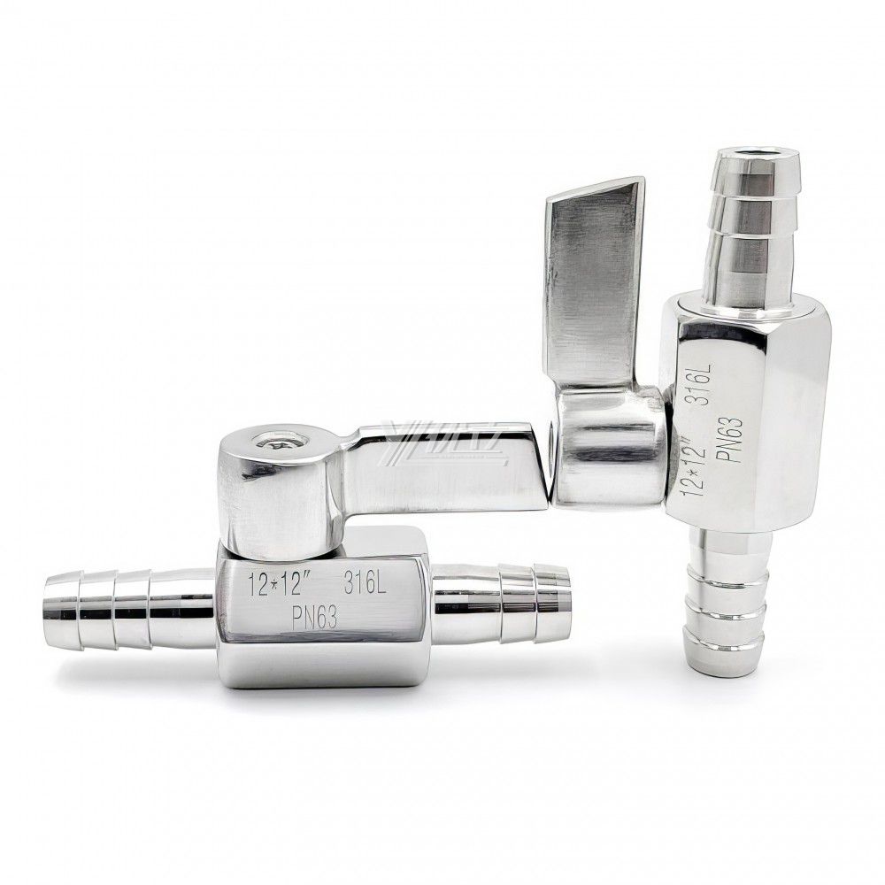 YOULI 1/8" 1/4" NPT BSP 1000WOG PN63 304 316 all Stainless Steel Manual Hose Connector Pagoda Mini Ball Valve