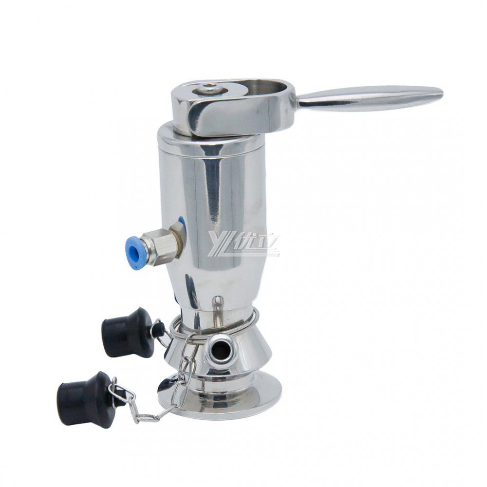 YOULI Precision-Made Hygienic Food Grade Sanitary Stainless Steel 304 316L Manual Pneumatic Sterile Tri Clamped Sample Valve