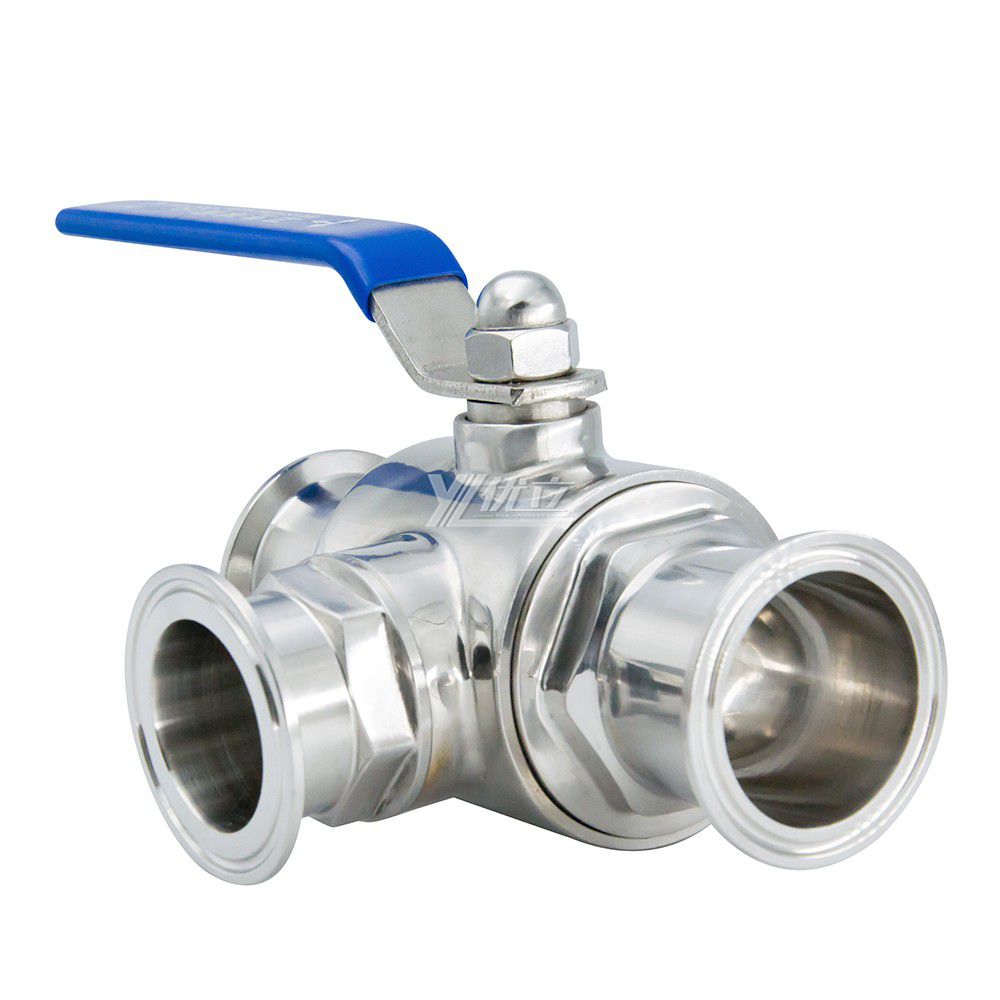 Stainless Steel Sanitary Clamp T Port Ball Valves