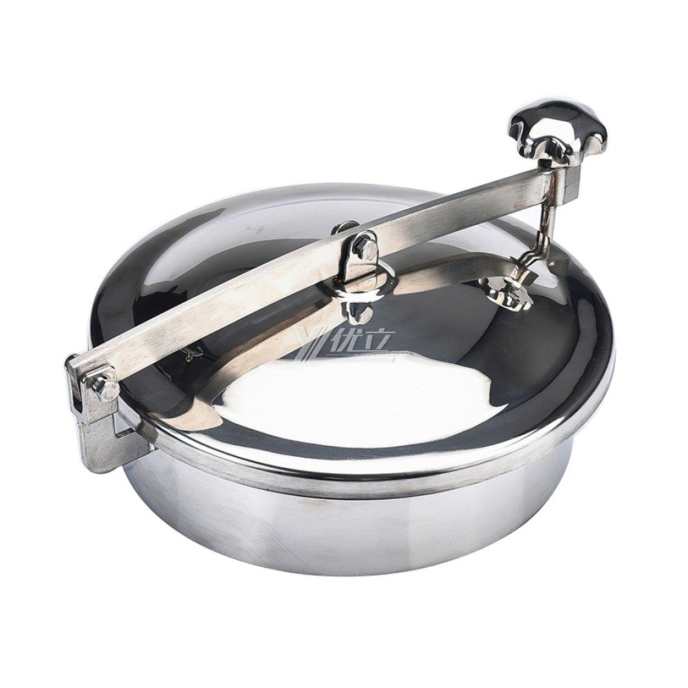 YOULI Hygienic Food Grade SS 304 316L Stainless Steel Cover No Pressure Tanks Sanitary Round Outward Manway Manhole