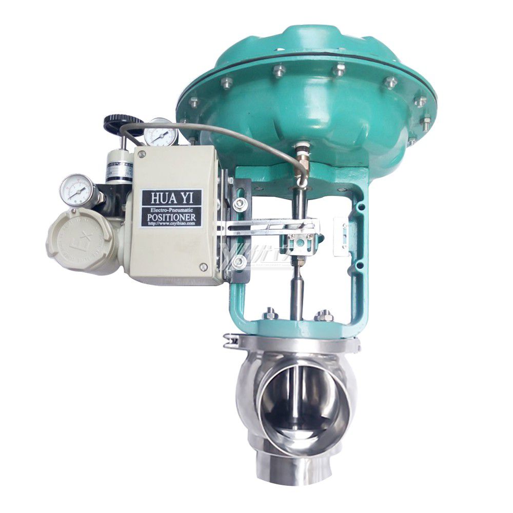 Stainless Steel Sanitary Electric -Pneumatic Flow Regulating Valve