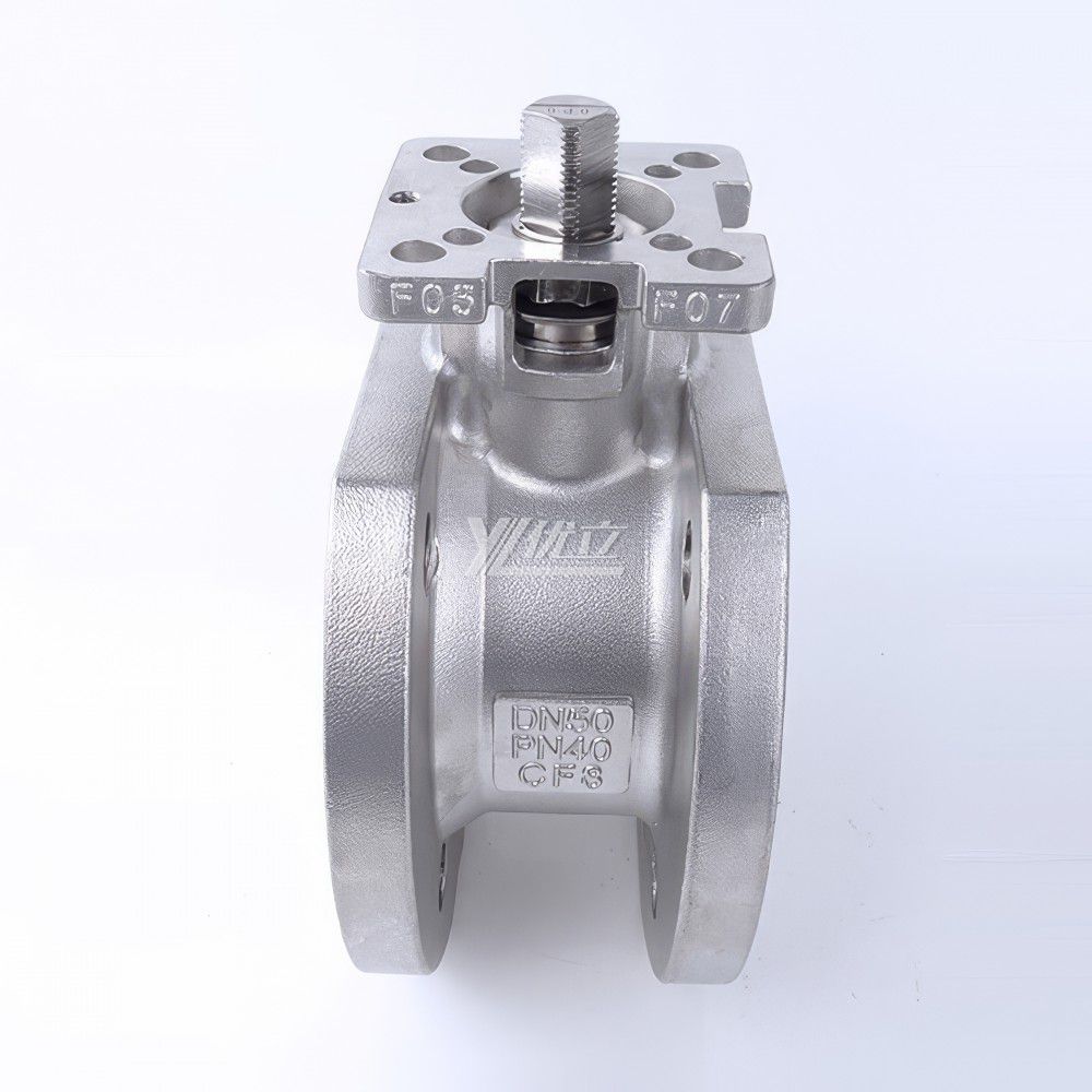YOULI High Temperature ANSI 150lb Jis 10k Pn16 304 316 WCB Stainless Steel  Flange Manual Italy-type Thin Wafer Ball Valve