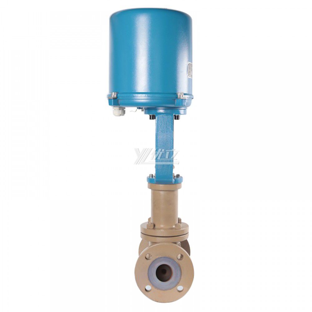 YOULI Stainless Steel 304 316 1.6mpa WCB  F46 F4 AC220V 4-20ma Electric Regulating Fluorine Lined Control Valve