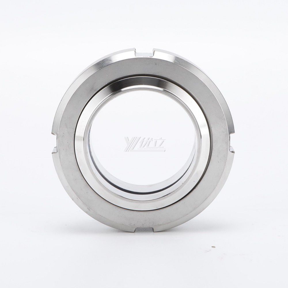 YOULI Hygienic Food Grade Sanitary Stainless Steel 304 SS316L DIN SMS 3A DN25 Round Nut Pipe Fitting 11850 Complete Sets Union