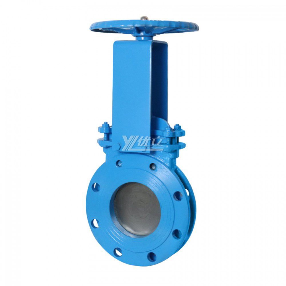YOULI Stainless Steel ANSI 150LB  304 316 JIS 10K-20K 1.6mpa WCB Rising Stem Manual Flange Knife Gate Valve