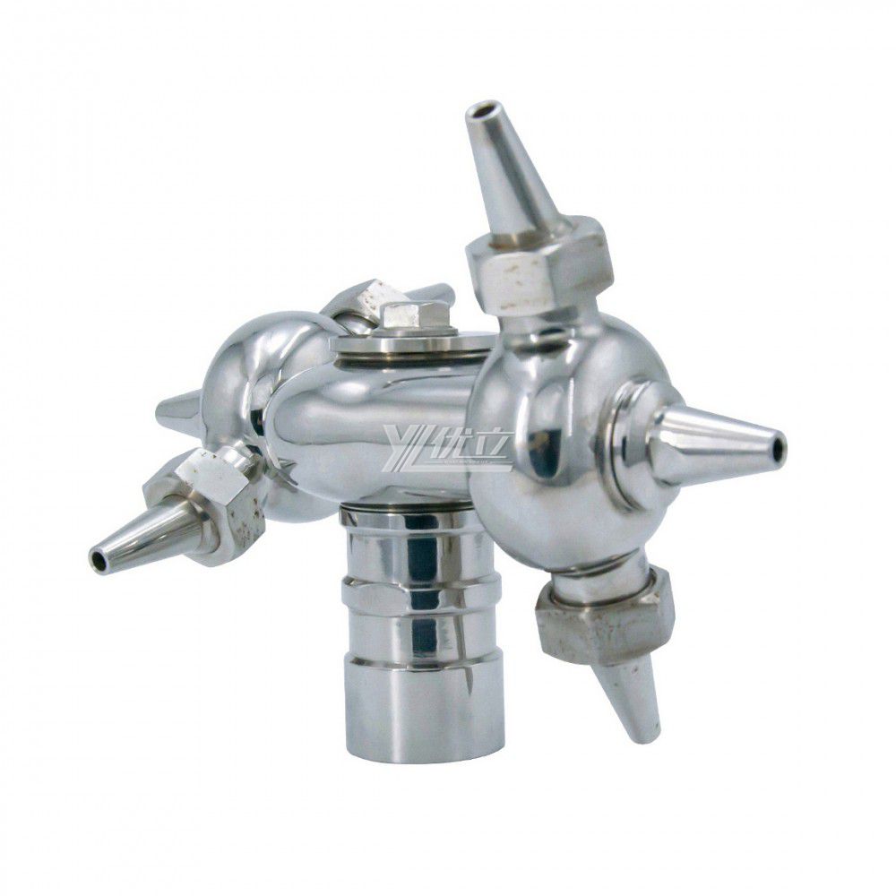 YOULI Food Grade Sanitary 360 Degree CIP Nozzle Tank Cleaning Stainless Steel 304 SS316L Threaded Rotary Cleaning Spray Ball