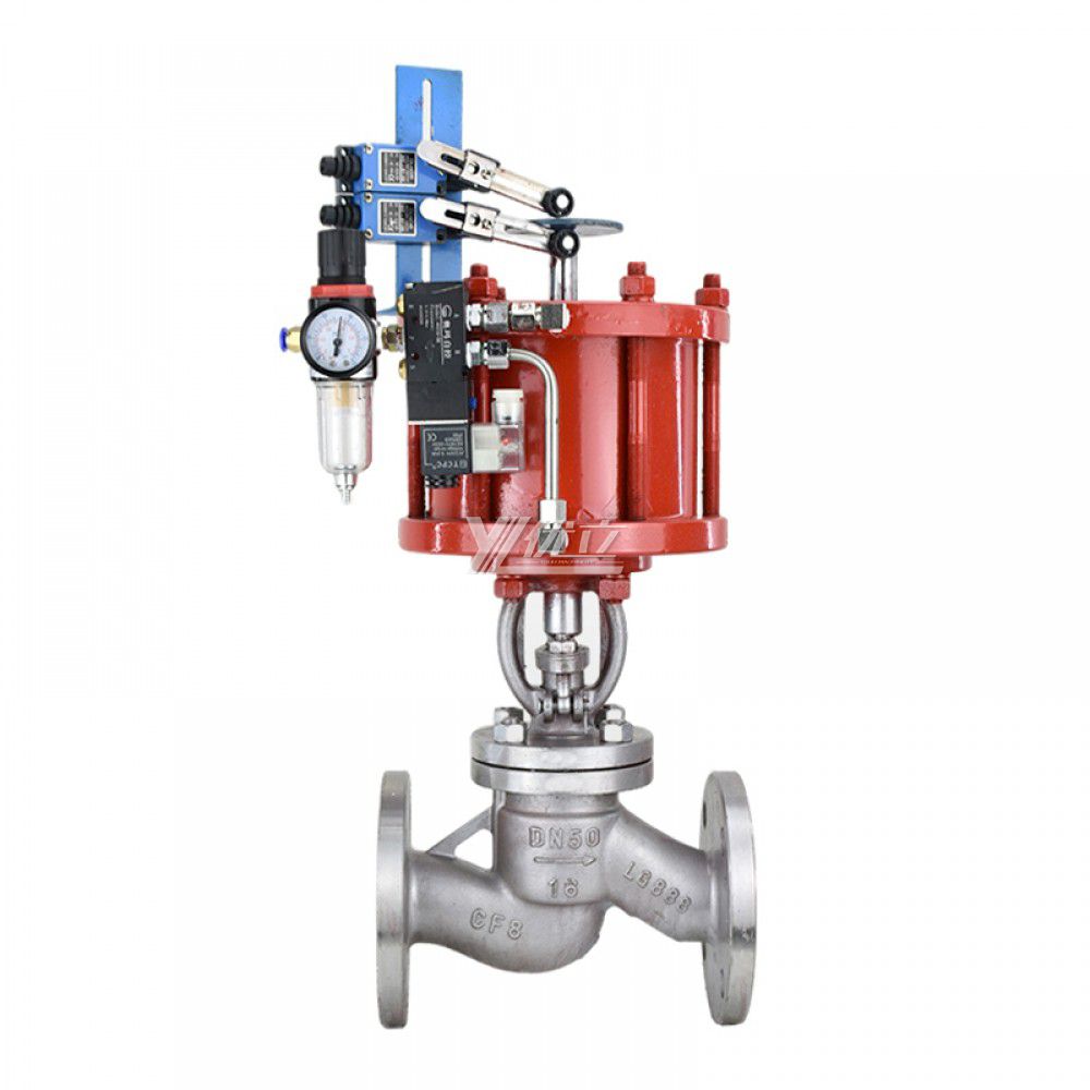 YOULI High Quality High Temperature Steam ANSI 150LB 304 316 Stainless Steel 1.6mpa WCB Pneumatic Actuator Flanged Globe Valve