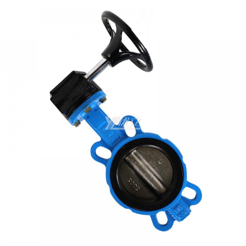 YOULI ANSI 150LB Stainless Steel 304 316 JIS 10K Pn10-16 WCB Water Gas Oil PTFE EPDM Worm Gear Center Wafer Butterfly Valve