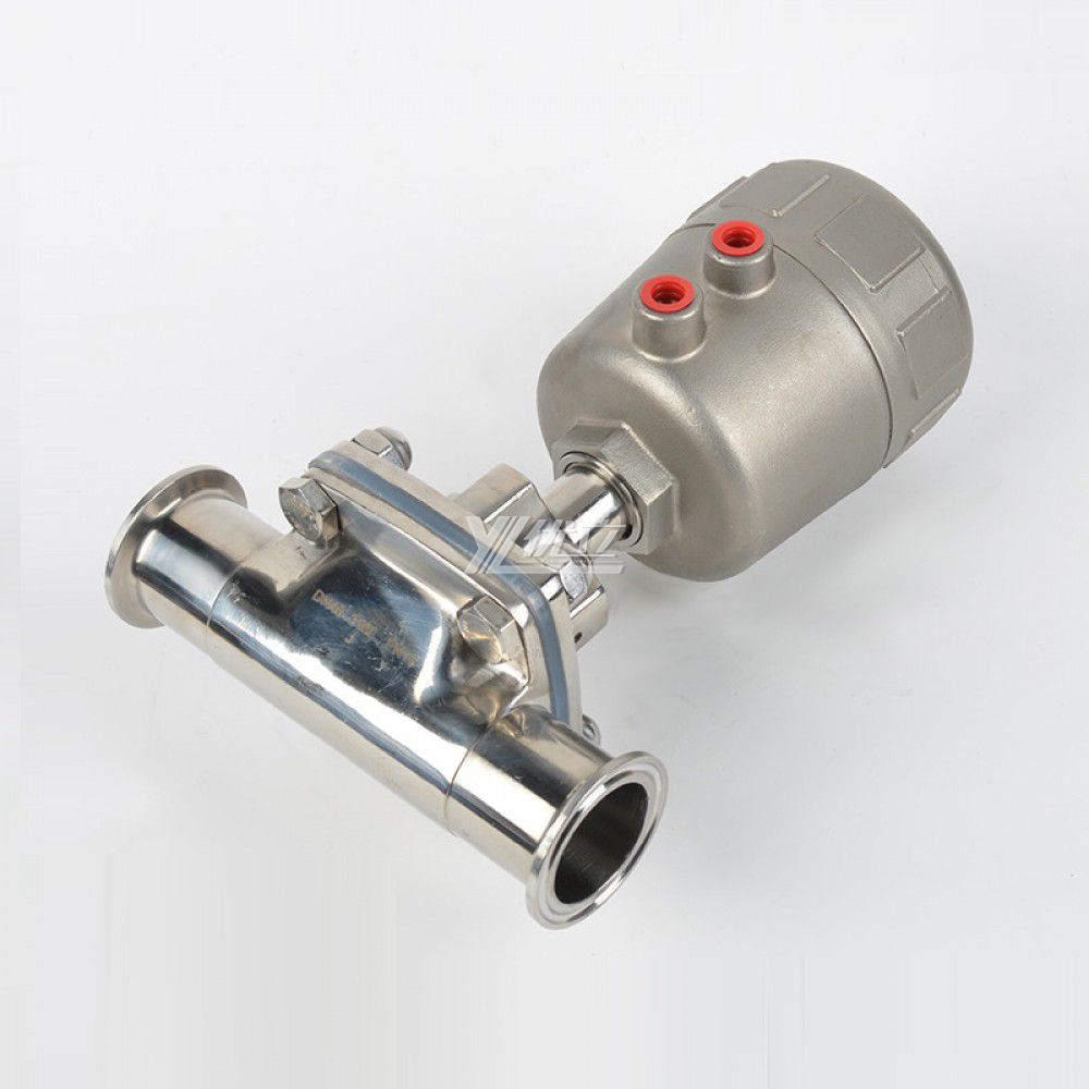 YOULI Hygienic Food Grade Sanitary Stainless Steel Head 316L Tri Clamped Pneumatic Diaphragm Valve Pneumatic