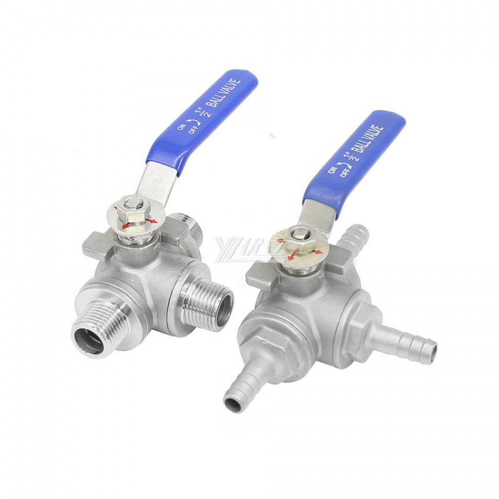 YOULI High Temperature PN16 1000WOG Stainless Steel 304 316 T-port Manual 3 Way Leather Hose Pagoda Ball Valve