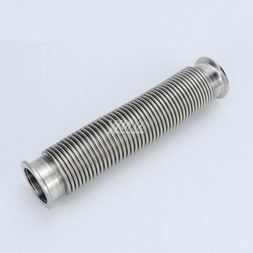 YOULI Food Grade Sanitary Stainless Steel 304 SS316L KF16 KF25 KF40 100-4000mm KF Pipe Fitting Vacuum Sylphon Bellows Fittings