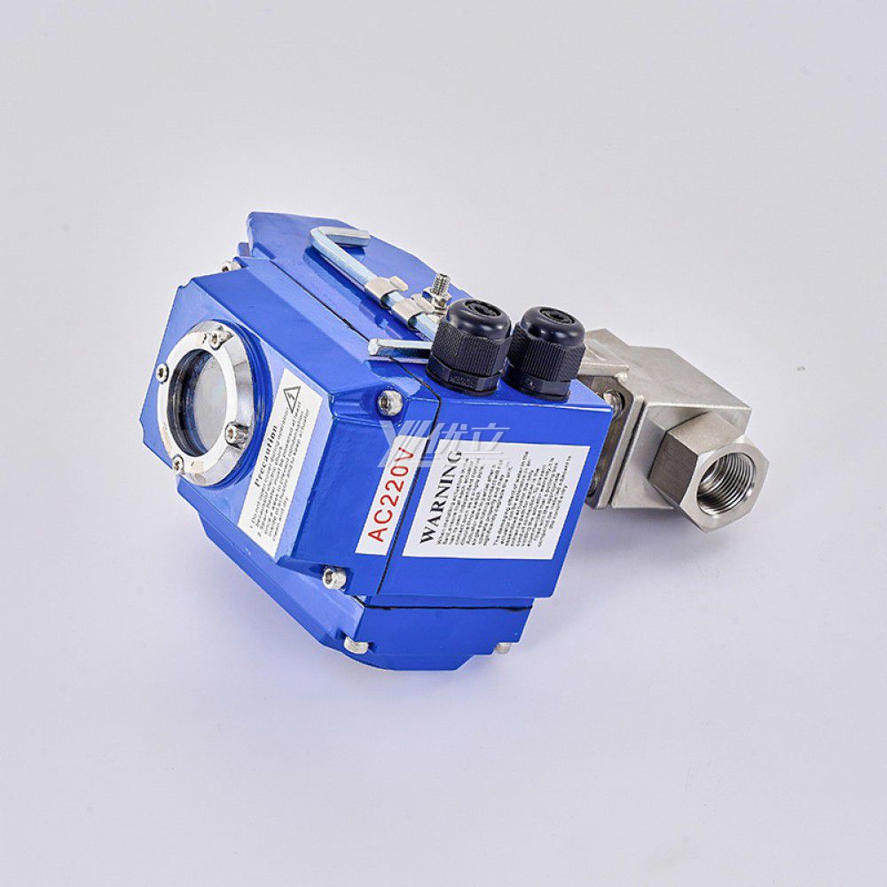 YOULI NPT BSP 6000psi PN320 PN500 Stainless Steel 304 316 Motorized DC24V AC220V KHB High Pressure Electric Threaded Ball Valve